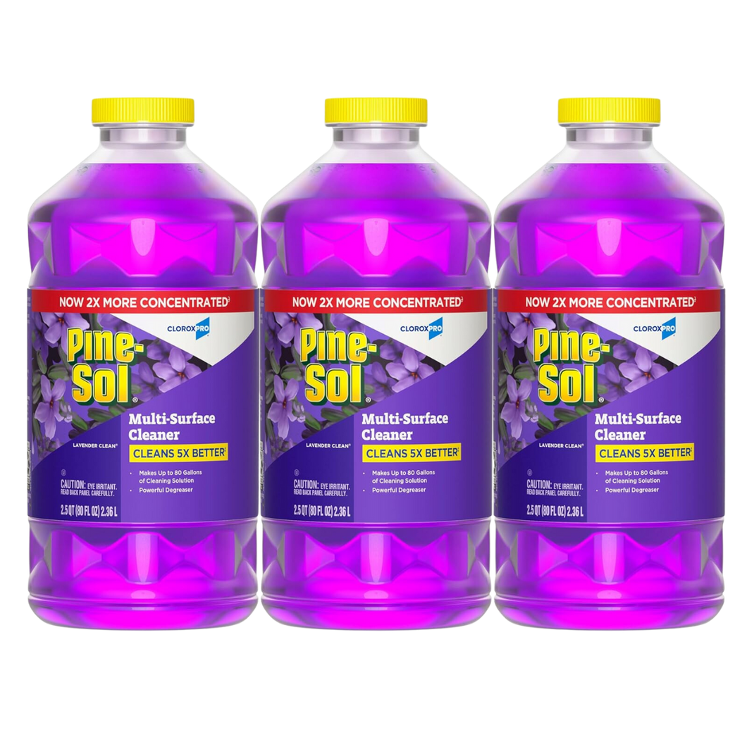 Pine-Sol Lavender Multi-Surface Cleaner 3/80 fl oz Bottles